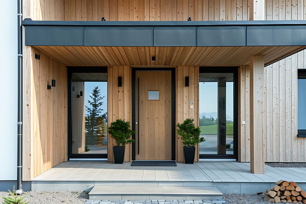 Bardage bois & pierre